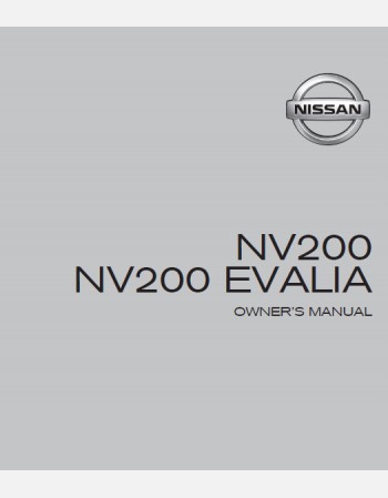 nissan nv200 2015 owners manual